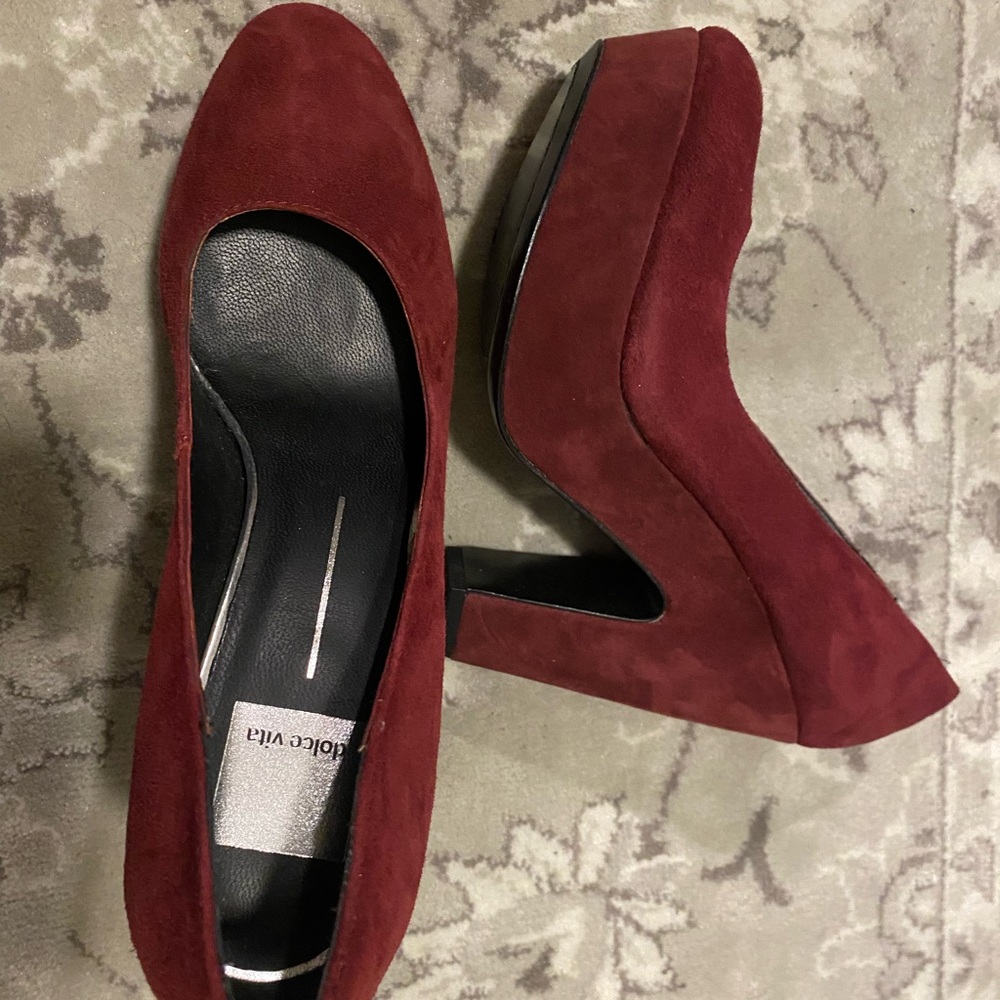 Dolce Vita Red Suede Heels